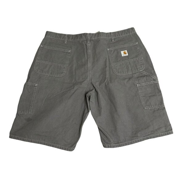 Carhartt Men's Carpenter Shorts Relaxed Fit Grey 42 x 11 Size 42 - Picture 1 of 15